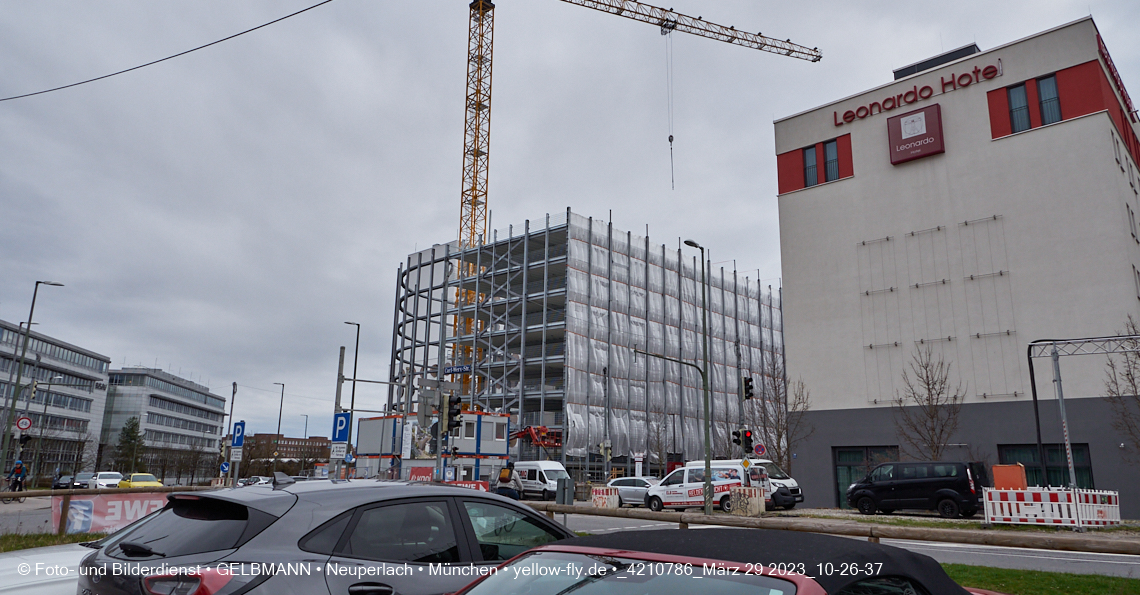 29.03.2023 - Baustelle REVO und Umgebung in Neuperlach